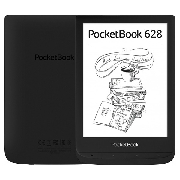Электронная книга PocketBook 628 8GB Black чёрная PB628-P-RU