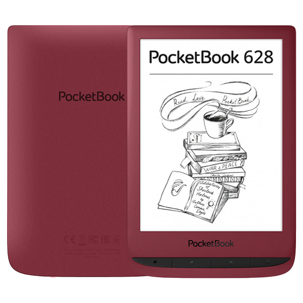 Электронная книга PocketBook 628 8GB Red красная