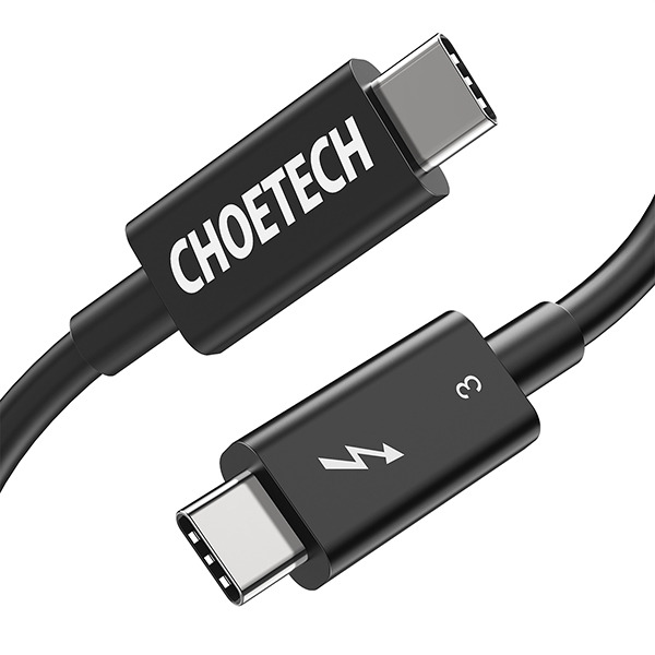  CHOETECH Thunderbolt 3 USB-C Cable 100W 80 . Black  A3008