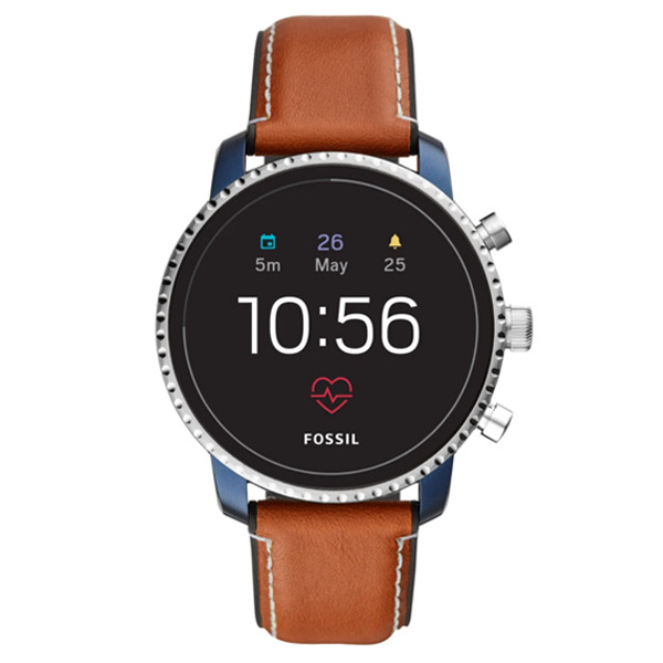 Смарт-часы FOSSIL Gen 4 Smartwatch Explorist HR (Leather) Tan коричневые FTW4016