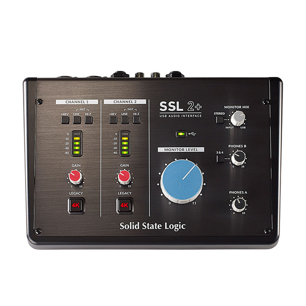 Внешняя звуковая карта Solid State Logic SSL 2+ Black чёрная