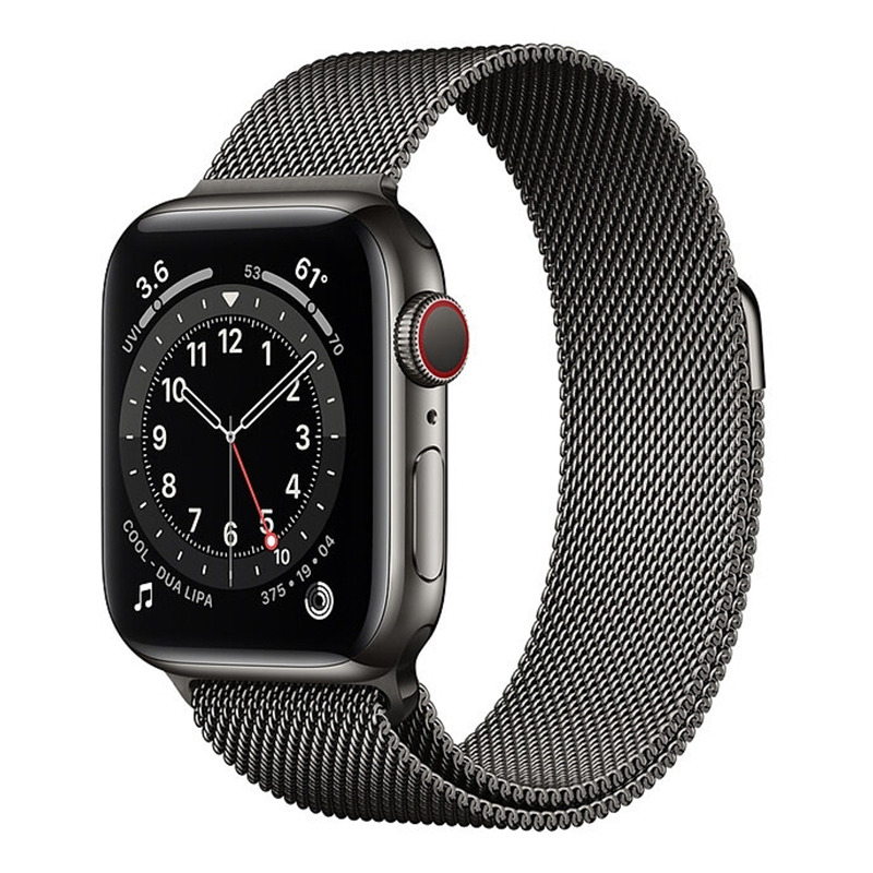 Смарт-часы Apple Watch Series 6 GPS + Cellular 40мм Stainless Steel Case with Milanese Loop графит MG2U3