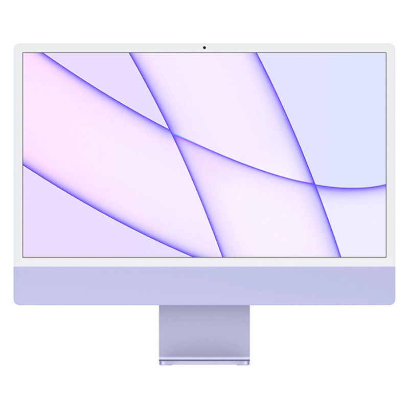 Моноблок Apple iMac 24&quot;, 8-core GPU, 2021 г. Z130000BK Apple M1 8-Core CPU 8-Core GPU/8 ГБ/256 ГБ SSD/23.5&quot;/4480x2520/MacOS фиолетовый