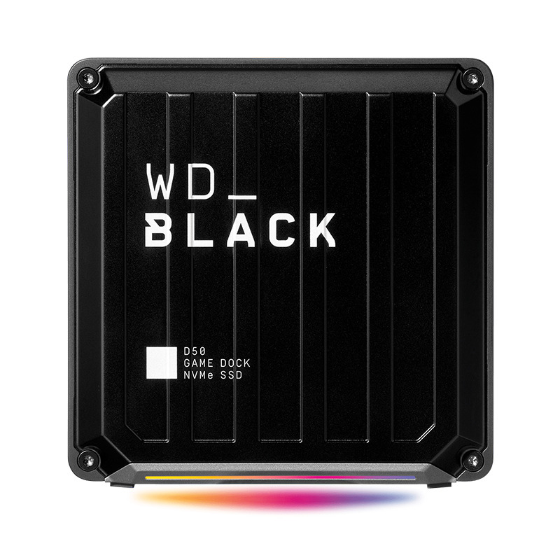 Внешний SSD накопитель Western Digital WD_BLACK D50 Game Dock NVMe 1ТБ 3USB/2USB-C/2Thunderbolt 3/1DisplayPort/1Ethernet/1x3.5 мм Black черный WDBA3U0010BBK-EESN
