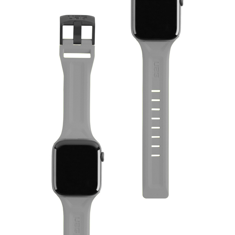Силиконовый ремешок UAG Scout Silicone Silver для Apple Watch 42/44 мм серебристый 191488113333