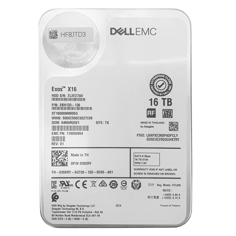 Жесткий диск Dell Seagate Hard Drive 16TB ST16000NM005G