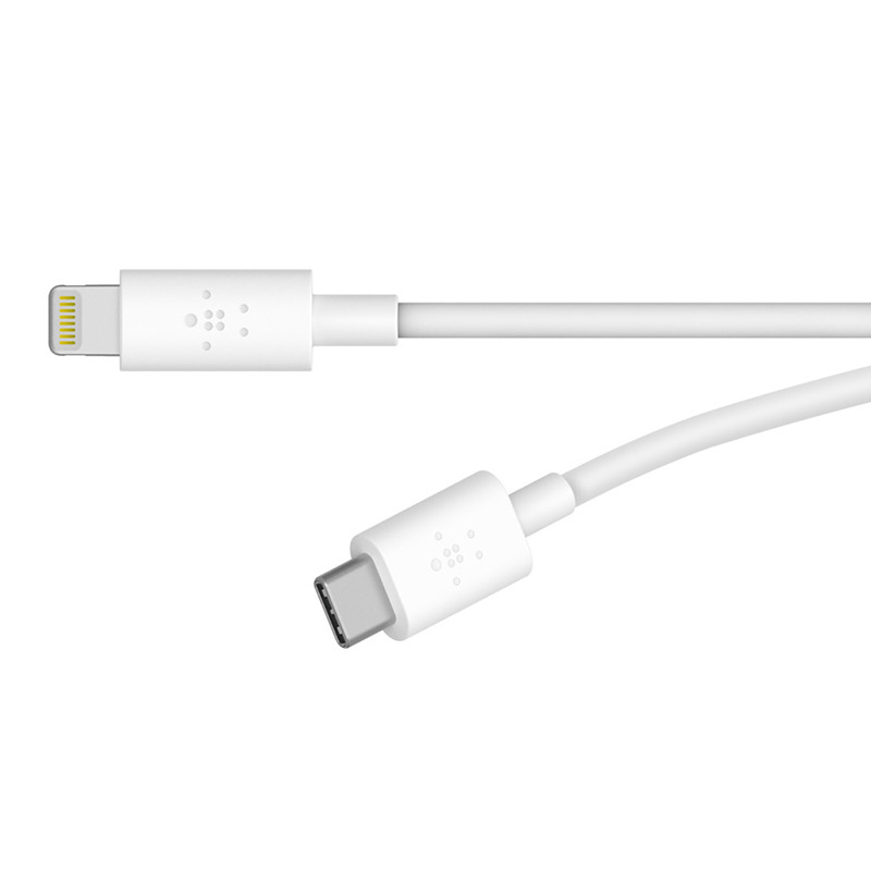  Belkin Boost Charge USB-C to Lightning Cable 1,2  White  F8J239bt04-WHT