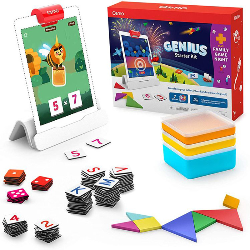 Игровой комплект Osmo Genius Starter Kit + Family Game Night для iPad 901-00031, 7 обучающих игр