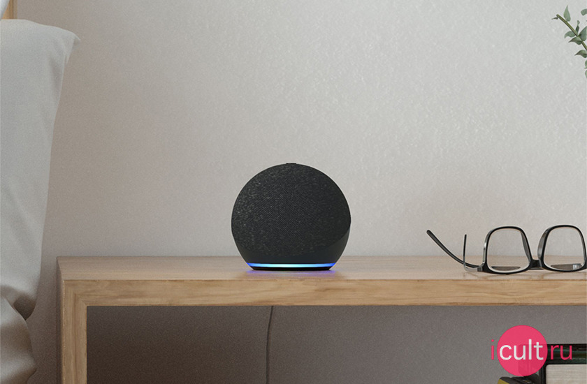 Amazon Echo Dot 4th Gen Bundle with Sengled Bluetooth Bulb Glacier White