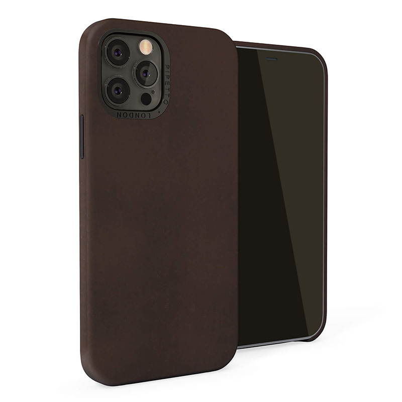   Pipetto Magnetic Leather Case Brown  iPhone 12/12 Pro  P063-71-O