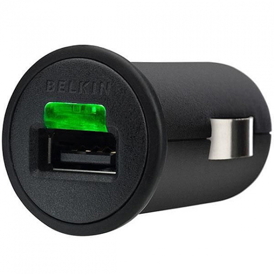  Belkin Micro Auto Charger 2.1A/1USB  iPod/iPhone/iPad   USB  F8Z689cw
