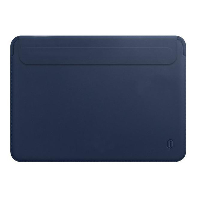 Чехол WIWU Skin New Pro 2 Leather Sleeve Dark Blue для MacBook Pro 13&quot; 2016-21/Air 2018-22 тёмно-синий