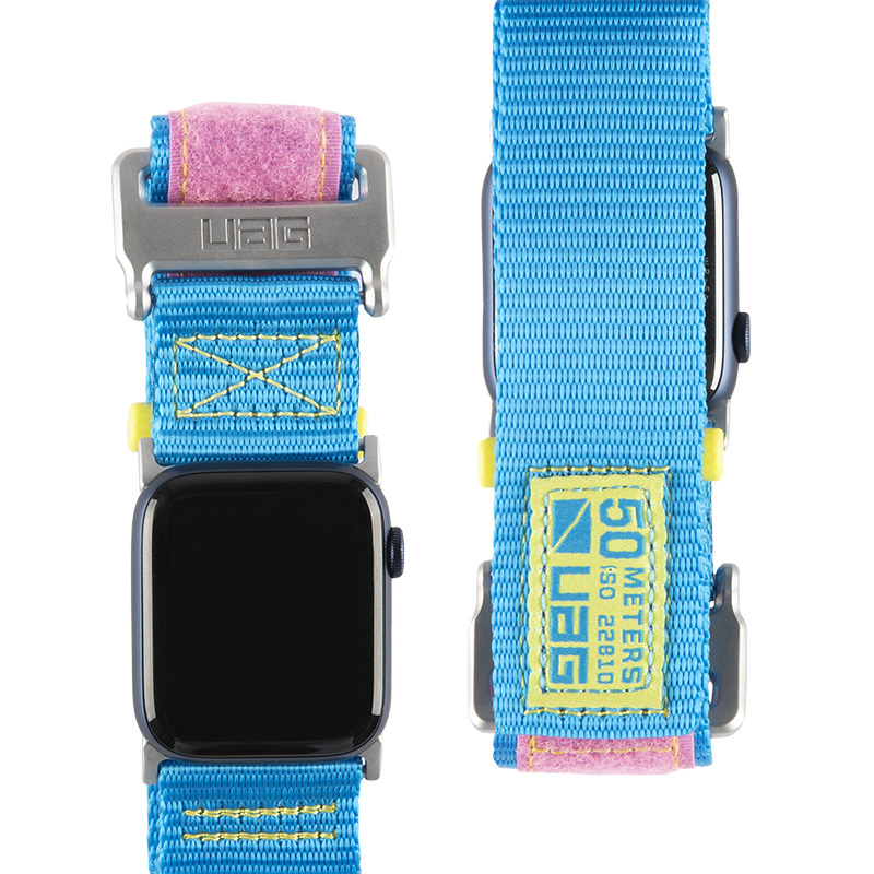 Нейлоновый ремешок UAG Active Strap LE Blue/Pink для Apple Watch 42/44 мм голубой/розовый 19148A115695