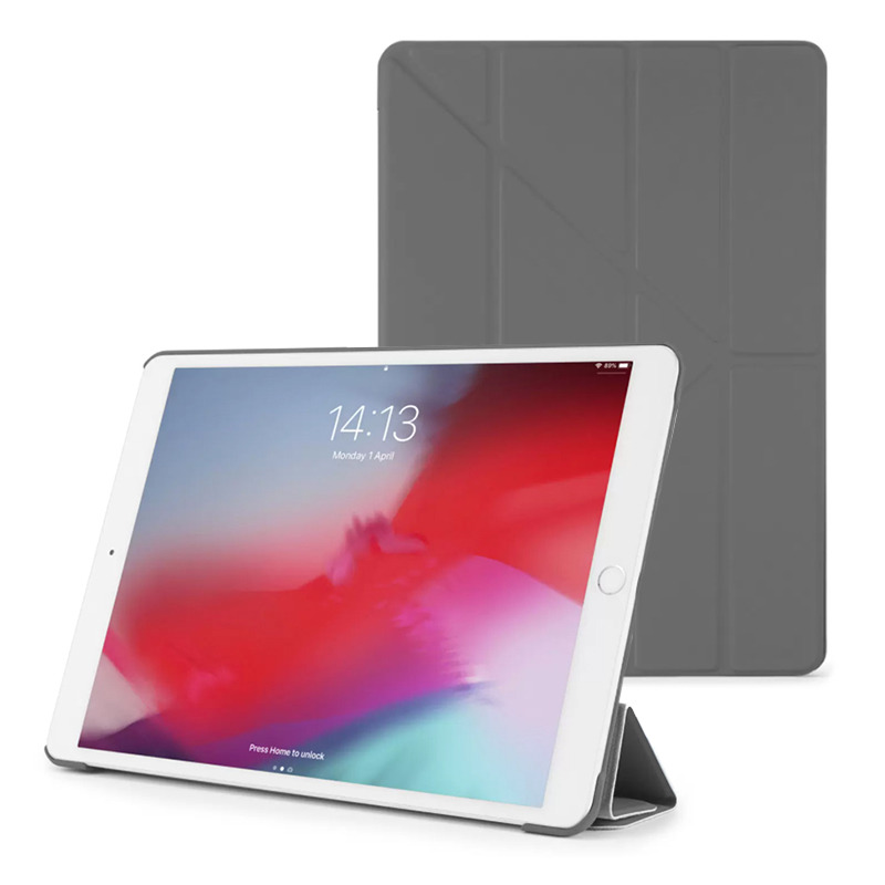 - Pipetto Origami Case PC Dark Grey  iPad 10.2&quot; 19-21 - P030-50-7