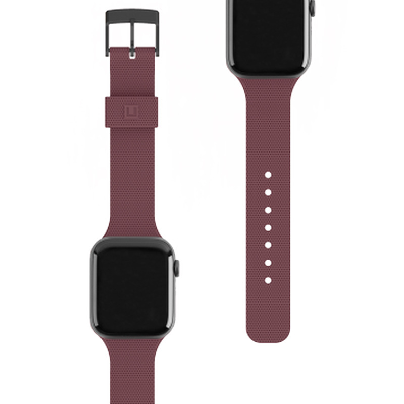 Силиконовый ремешок UAG [U] Dot Silicone Strap Aubergine для Apple Watch 38/40 мм баклажановый 19248K314747