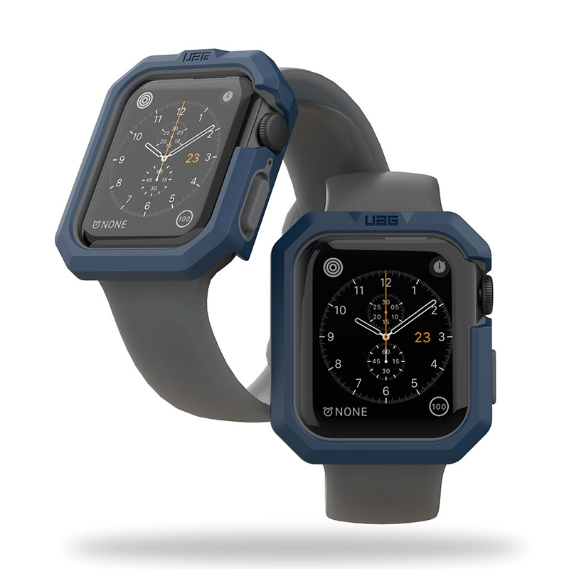Чехол UAG Civilian Mallard/Gunmetal для Apple Watch Series 4/5/6/SE 44 мм синий/серый 1A148D115533