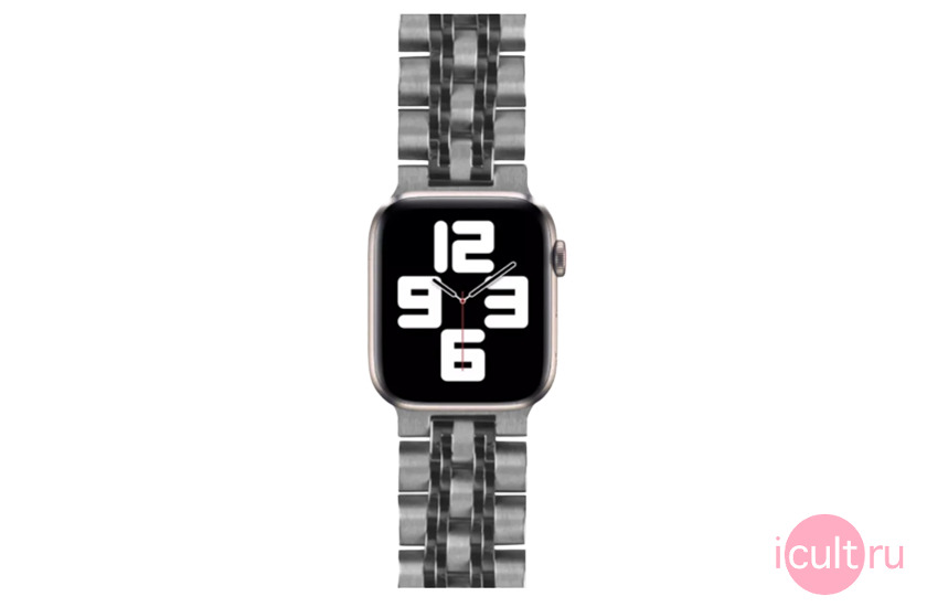 Wiwu Seven Beads Steel Band Black  Apple Watch 42/44 