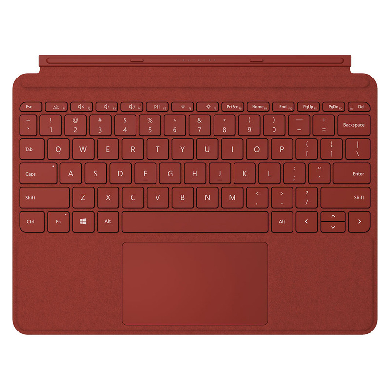 Обложка с клавиатурой Microsoft Type Signature Cover Poppy Red для Microsoft Surface Go 1/2 красная ENG/RUS KCS-00084