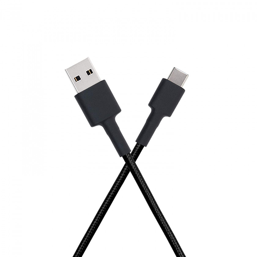 Кевларовый кабель Xiaomi Mi Braided Cable Black USB-C to USB 100 см. черный SJV4109GL / SJX10ZM
