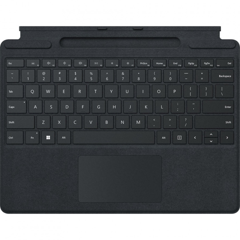 Обложка с клавиатурой Microsoft Surface Pro Signature Keyboard Black для Microsoft Surface Pro X/Pro 8 черная ENG/RUS 8XA-00001