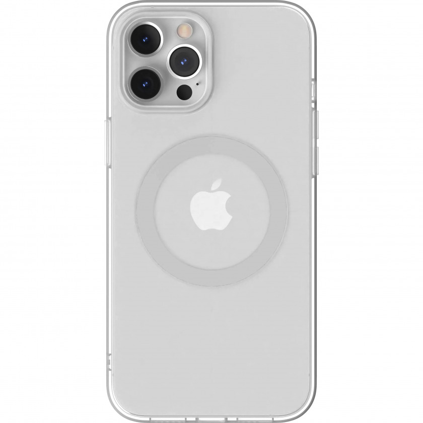 Чехол SwitchEasy MagClear with MagSafe Silver для iPhone 12 Pro Max серебристый GS-103-123-225-26