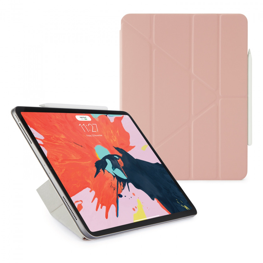 Чехол-книжка Pipetto Origami No1 Dusty Pink для iPad Pro 12.9&quot; 2018-21 розовый PI51-112-4