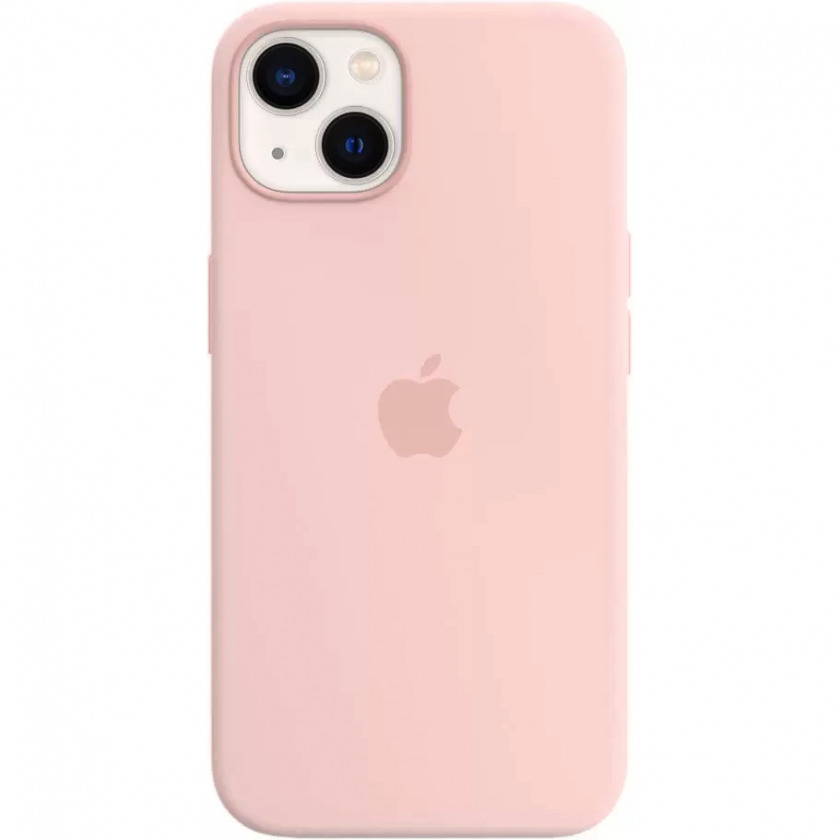 Силиконовый чехол Apple Silicone Case with MagSafe Chalk Pink для iPhone 13 розовый мел MM283ZE/A