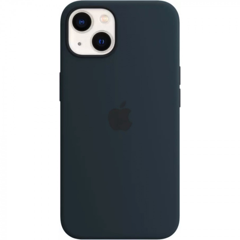 Силиконовый чехол Apple Silicone Case with MagSafe Abyss Blue для iPhone 13 синий омут MM293ZE/A