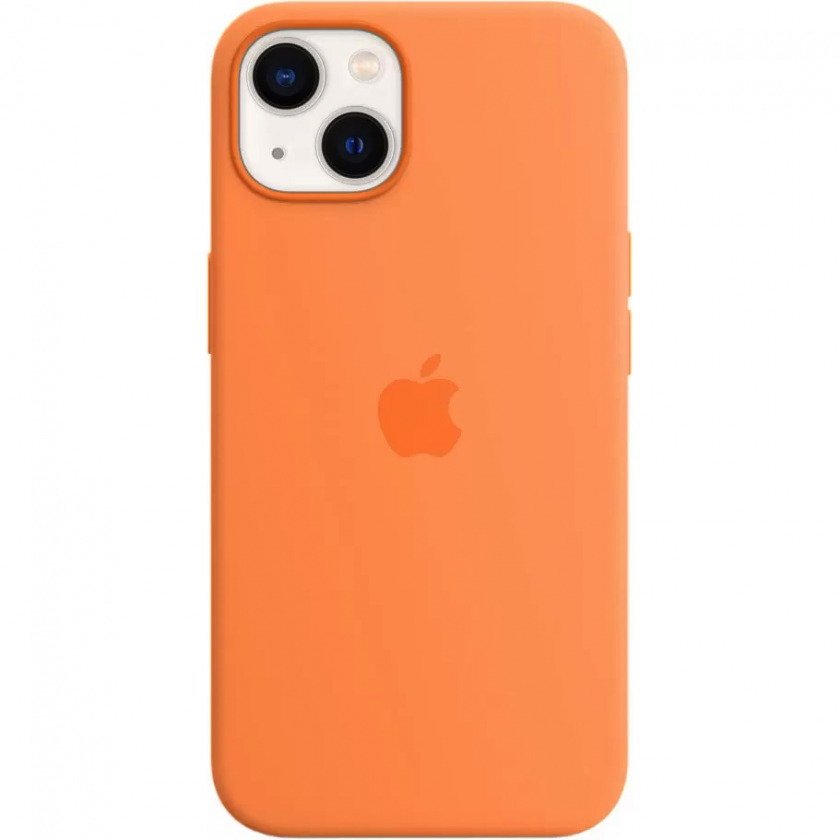 Силиконовый чехол Apple Silicone Case with MagSafe Marigold для iPhone 13 весенняя мимоза MM243ZE/A