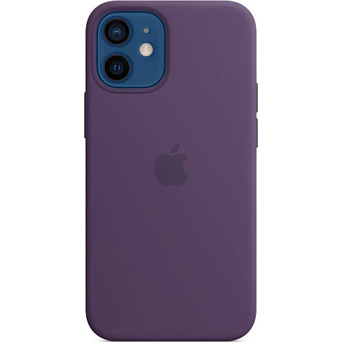 Силиконовый чехол Apple Silicone Case with MagSafe Amethyst для iPhone 12/12 Pro фиолетовый MHKY3 / MK033