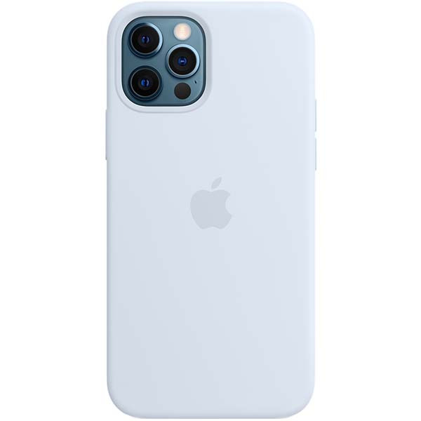 Силиконовый чехол Apple Silicone Case with MagSafe Cloud Blue для iPhone 12/12 Pro голубое небо MHKP6
