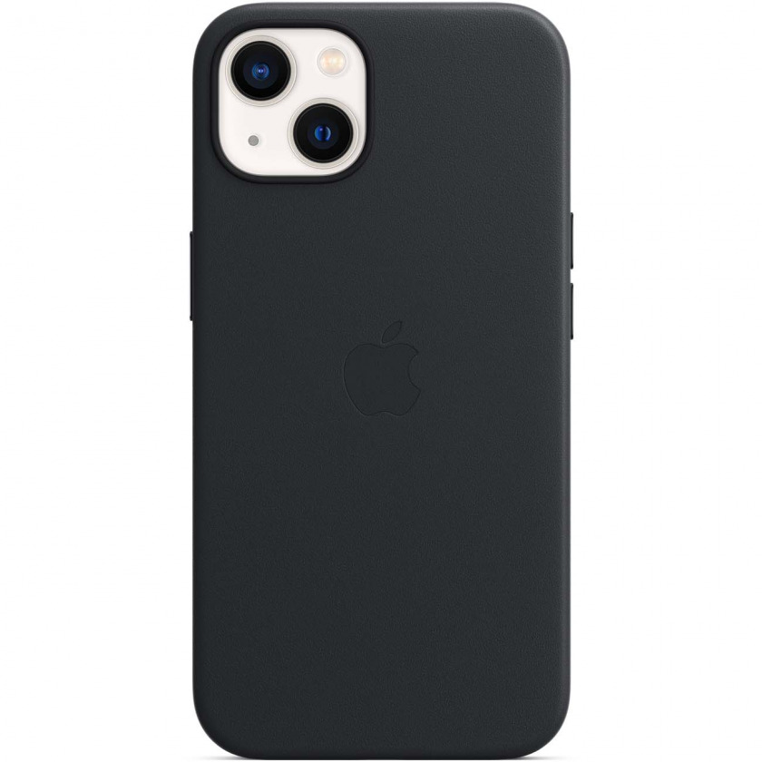 Кожаный чехол Apple Leather Case MagSafe Midnight для iPhone 13 Mini черный MM0M3ZE/A