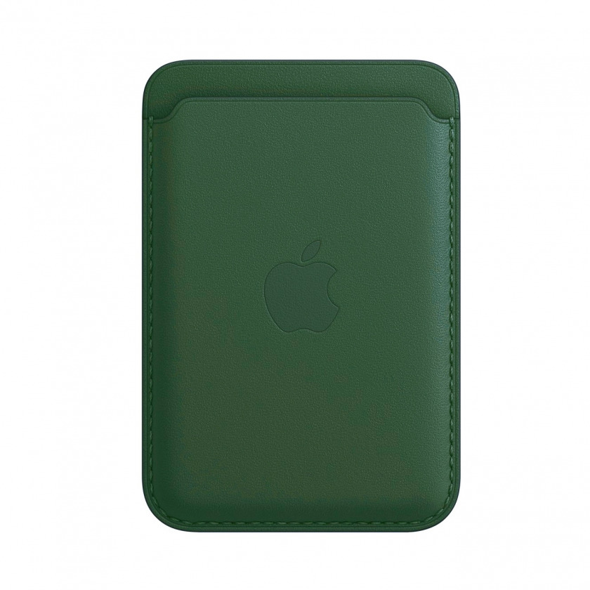 Чехол-бумажник Adamant Leather Wallet with MagSafe Green для системы MagSafe зеленый
