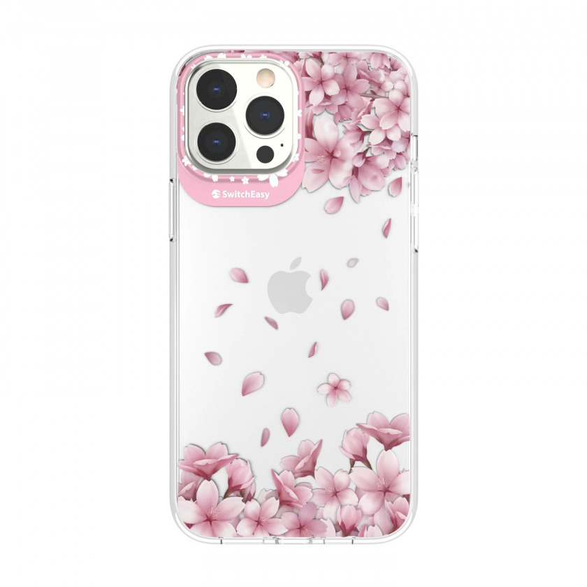 Чехол SwitchEasy Artist Double In-Mold Decoration Case Sakura для iPhone 13 Pro прозрачный/розовый GS-103-209-208-137