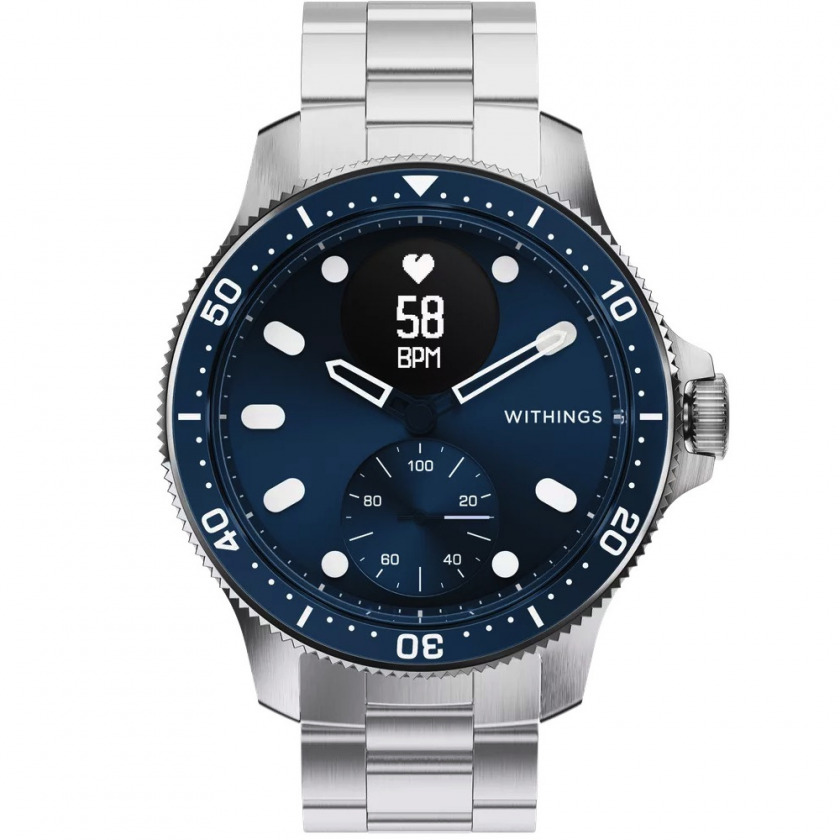 Гибридные умные часы Withings ScanWatch Horizon 43 мм Blue синий