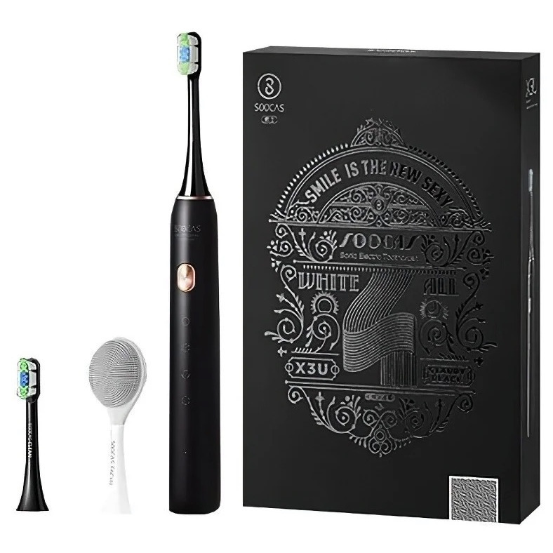 Электрическая зубная щетка Xiaomi Soocas X3U Sonic Electric Toothbrush Smile Is The New Sexy Black черная