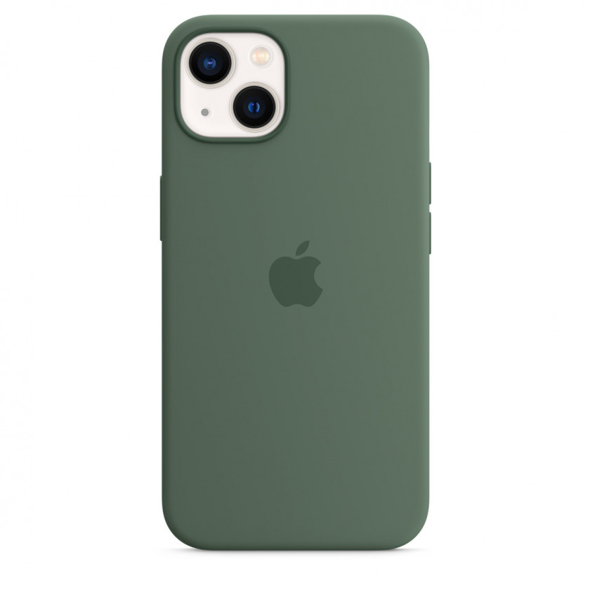 Силиконовый чехол Apple Silicone Case MagSafe Eucalyptus для iPhone 13 эвкалипт MN643ZM/A