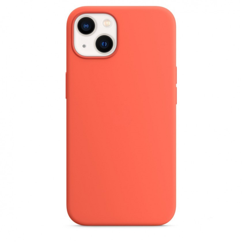 Силиконовый чехол Adamant Silicone Case MagSafe Edition Nectarine для iPhone 13 нектарин 