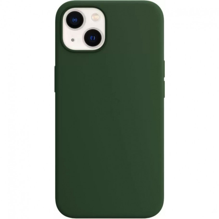 Силиконовый чехол Adamant Silicone Case MagSafe Eddition Clover для iPhone 13 зеленый клевер