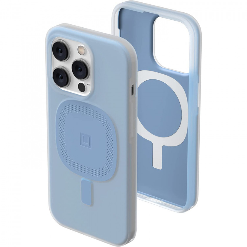 Чехол UAG Lucent 2.0 Cerulean Marshmallow with Magsafe для iPhone 14 Pro, голубой 114078315858