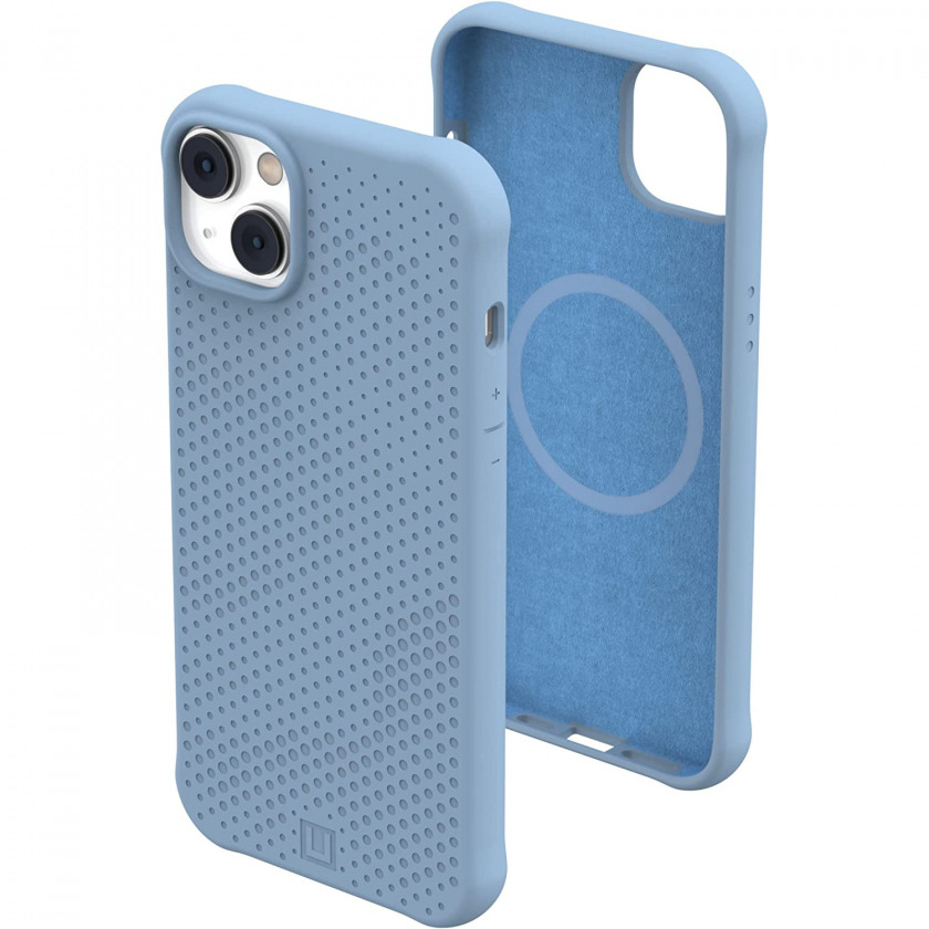 Чехол UAG Dot with Magsafe Cerulean для iPhone 14 Plus, голубой 114081315858