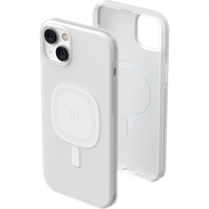 Чехол UAG Lucent 2.0 with Magsafe Marshmallow для iPhone 14 Plus, белый зефир 114077313535