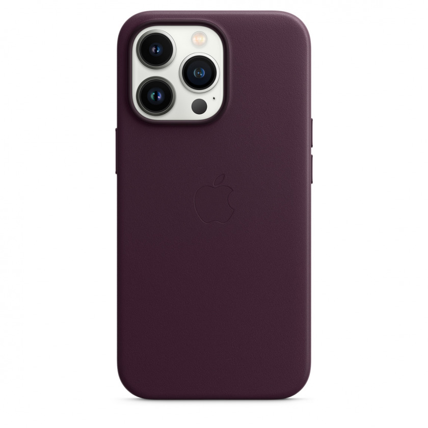   Apple Leather Case MagSafe Dark Cherry  iPhone 13 Pro   MM1A3ZM/A