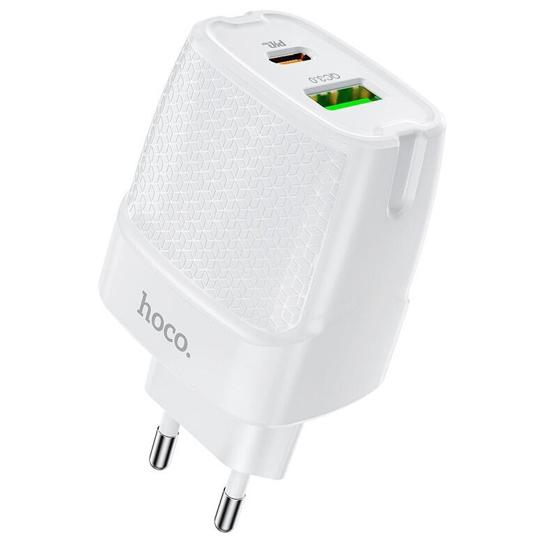 СЗУ Hoco C85A Bright 20W Q3.0/PD3.0 USB3.0/USB-C White белое С85А