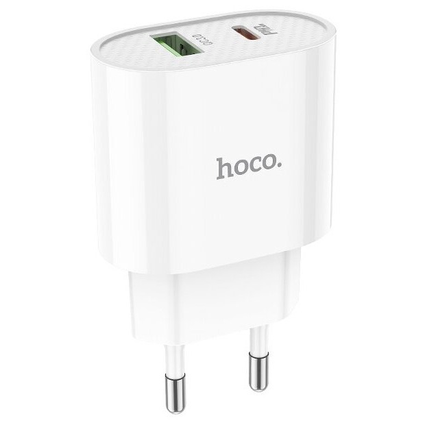СЗУ Hoco Lineal 20W Q3.0/PD3.0 USB3.0/USB-C White белое С95А