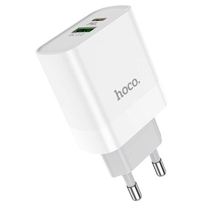 СЗУ Hoco Rapido 20W Q3.0/PD3.0 USB3.0/USB-C White белое С80А