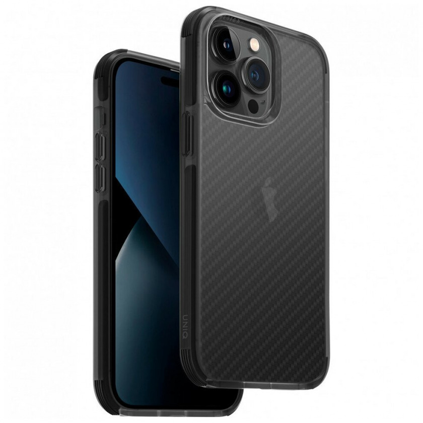  Uniq Combat  iPhone 14 Pro Max Aramid effect Smoke  COMASMK