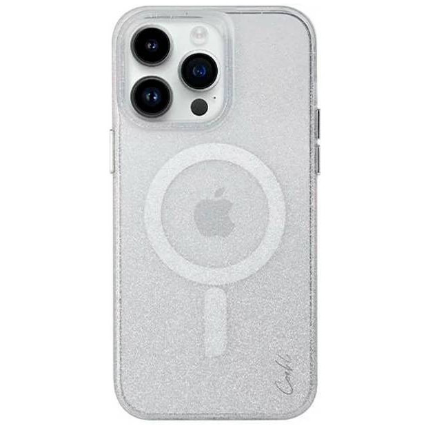 Чехол Uniq Coehl Lumino с MagSafe для iPhone 14 Pro Max Sparkling Silver cверкающее серебро LUMSSIL
