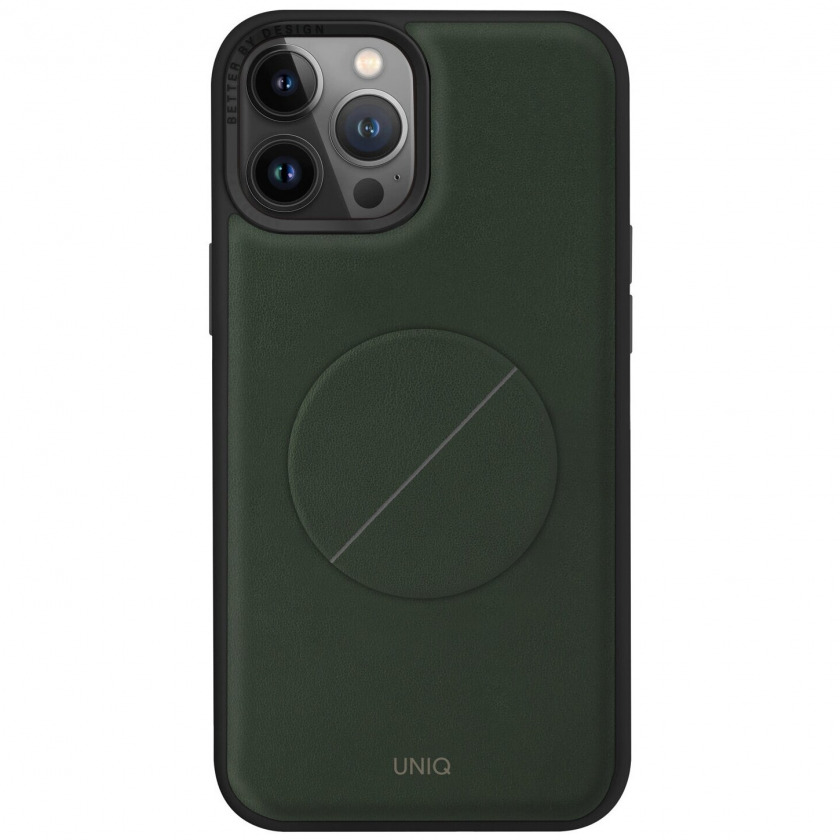 Чехол Uniq Novo with magnetic grip для iPhone 14 Pro Green зеленый NOVOGRN