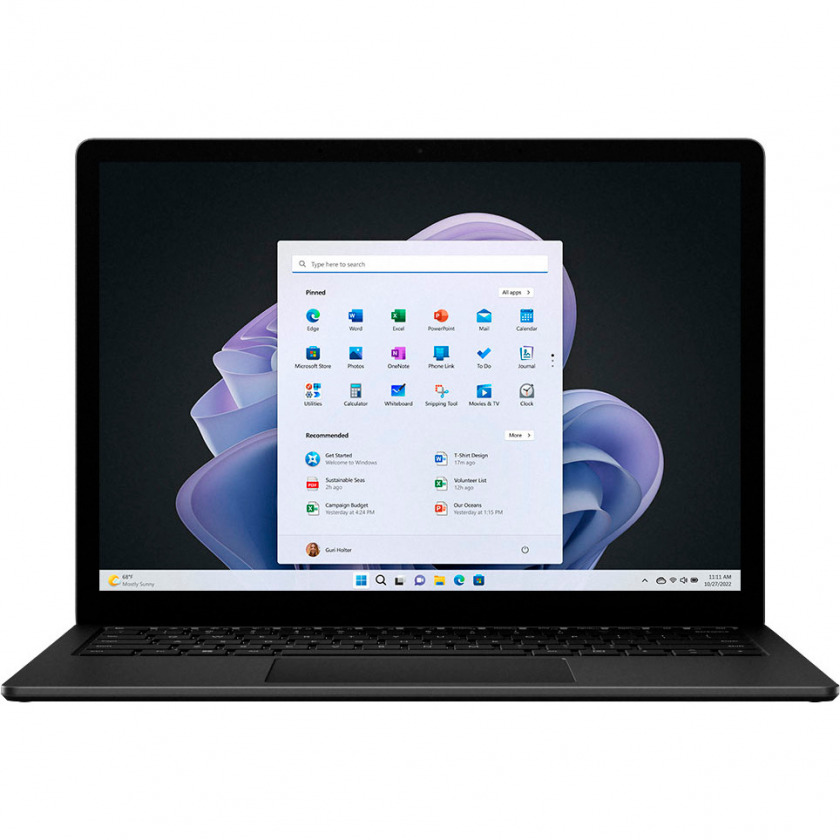 Ноутбук Microsoft Surface Laptop 5 15&quot; Touch Screen (Intel Core i7 12th Gen Evo Platform) 8GB/512GB SSD Black черный RFB-00026
